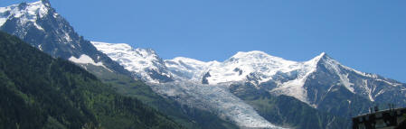 Die middelste 'laagste' witte zachte berg; Mont Blanc