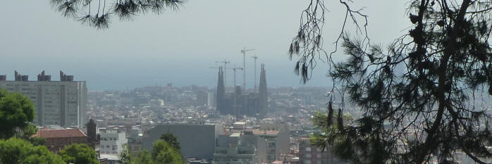 Sagrada Famlia in de verte