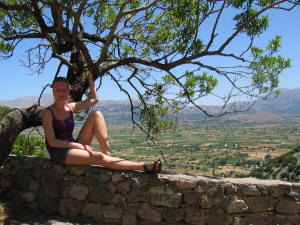 Uitzicht over het Lasithi Plateau