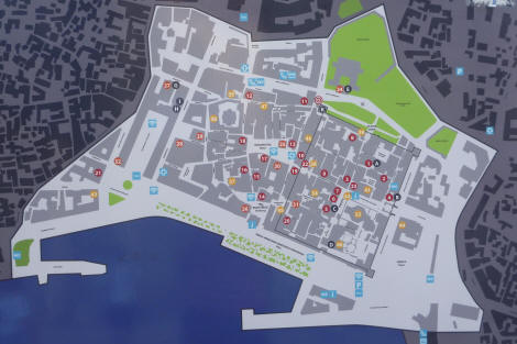 De plattegrond van het paleis