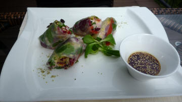 Spring rolls (gevuld met kip en groente)